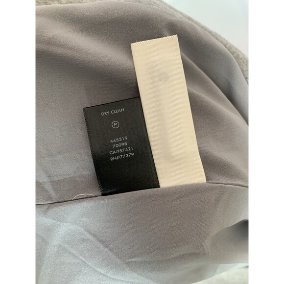 NWT Ann Taylor Womens XS Overcoat Grey Wool Blend Lined Polyester Belt Shawl - Picture 8 of 9